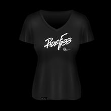 Load image into Gallery viewer, RIDE FR33 - Black Women's V-Neck Tee