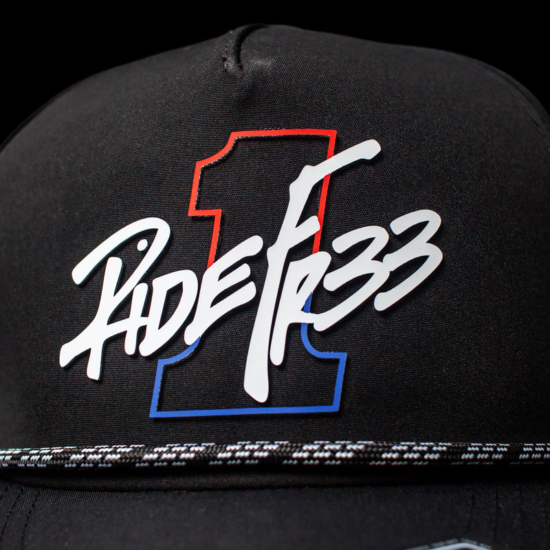 #1 RIDE FR33 - Black Snapback Hat-4