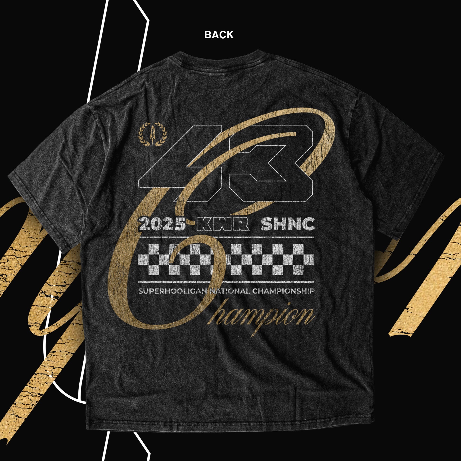 Black t-shirt with Rispoli and Harley-Davidson branding on a black background
