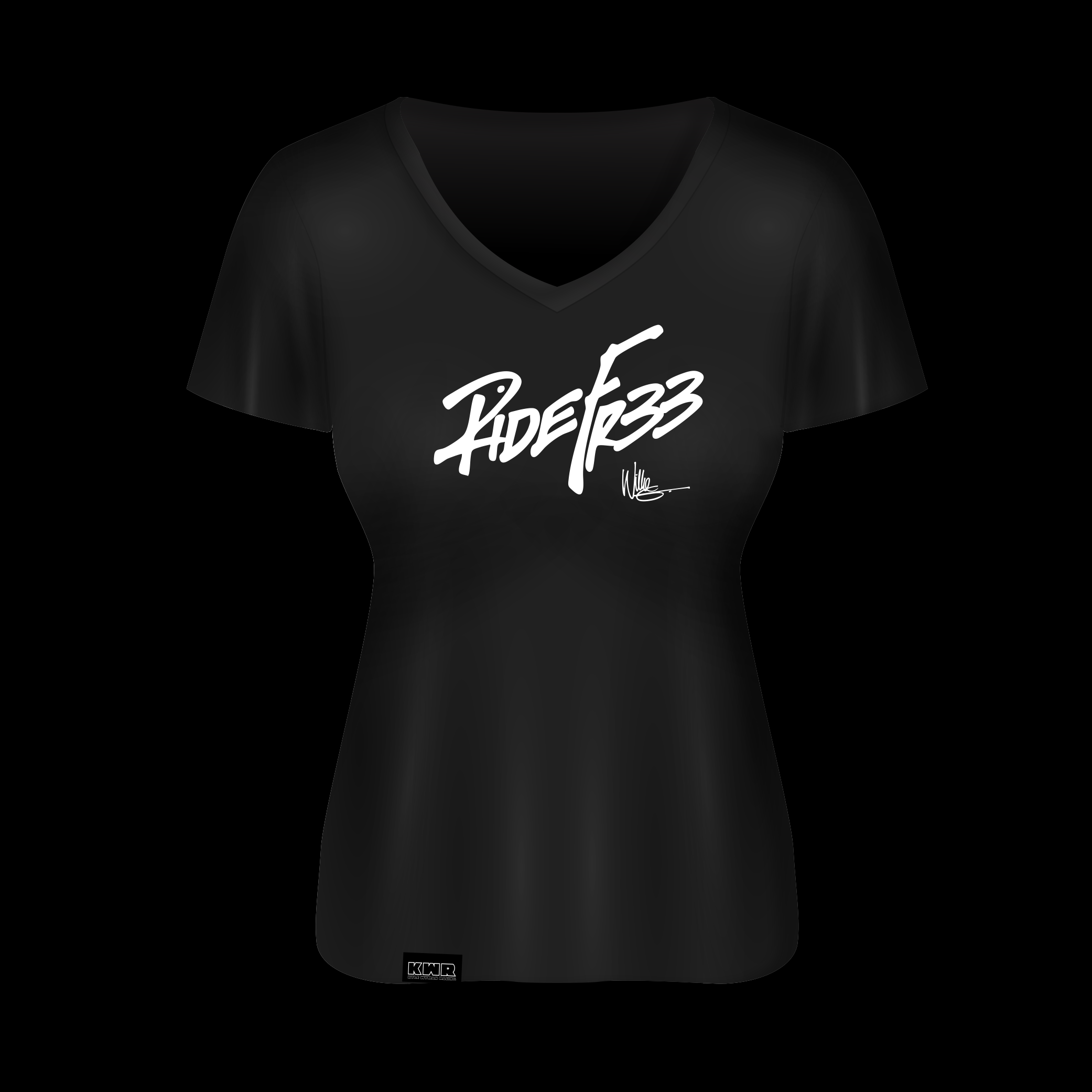 RIDE FR33 - Black Women's V-Neck Tee