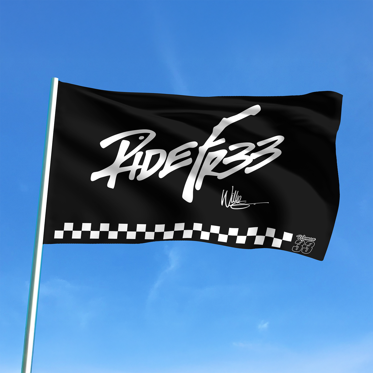 RIDE FR33 Flag - 2025 – Kyle Wyman Racing