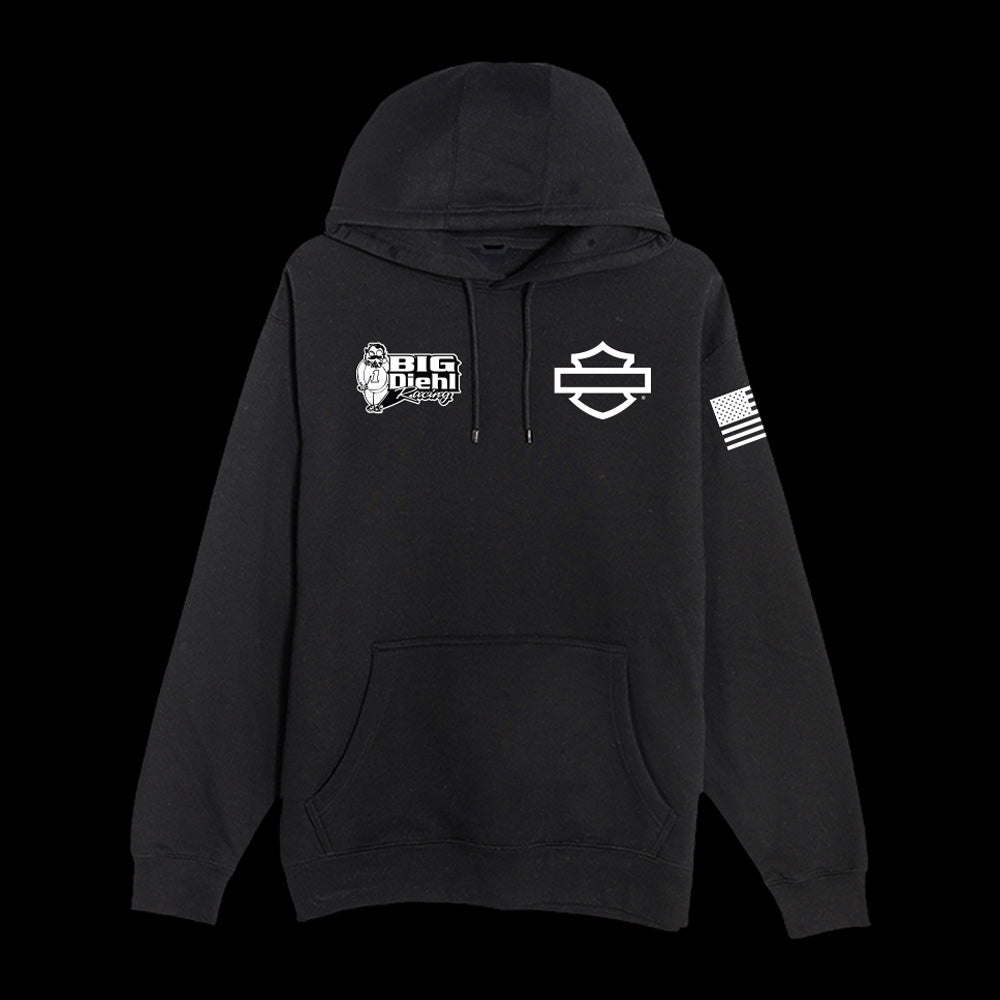 Harley-Davidson x Big Diehl Racing Team Hoodie - Black-2