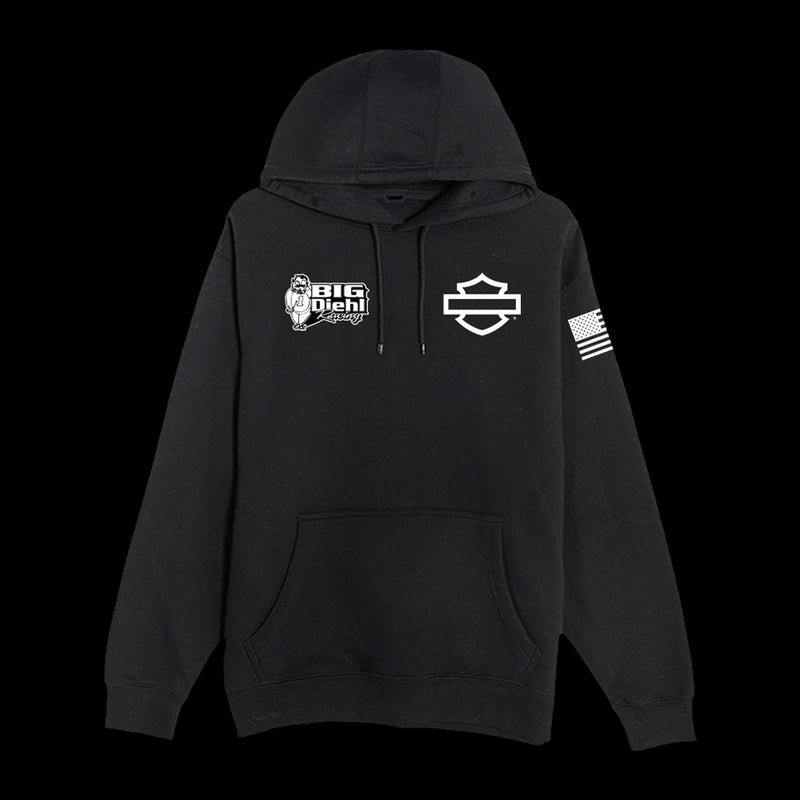 Harley-Davidson x Big Diehl Racing Team Hoodie - Black-2