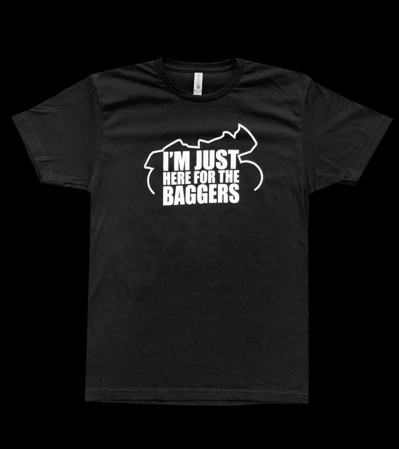 Just Here for the Baggers T-Shirt - Black-1