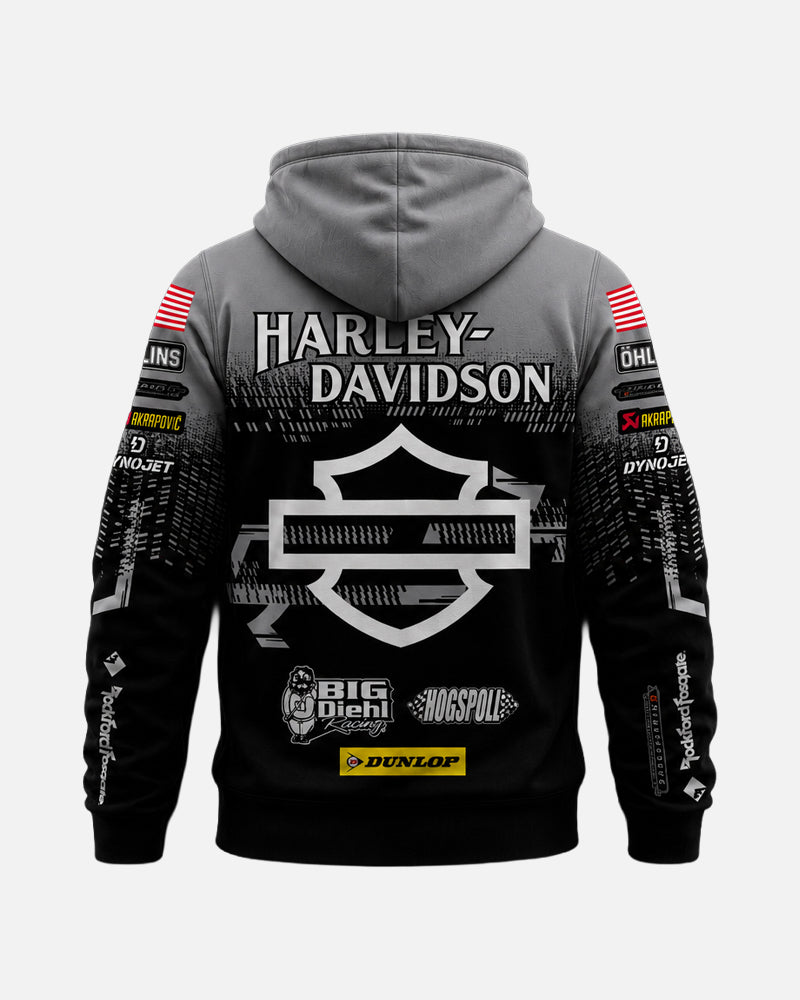 James Rispoli x HDFR USA Team Hoodie - Grey-2