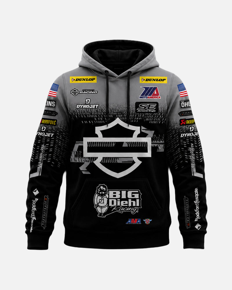 James Rispoli x HDFR USA Team Hoodie - Grey-1