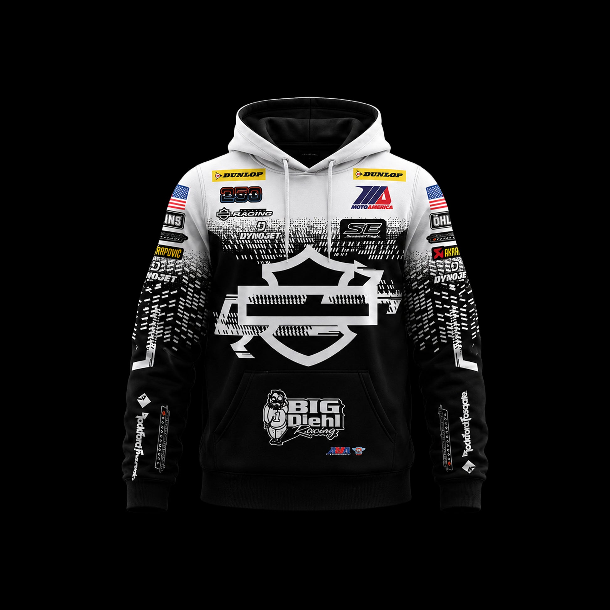 James Rispoli x HDFR White USA Team Hoodie - PREORDER-1