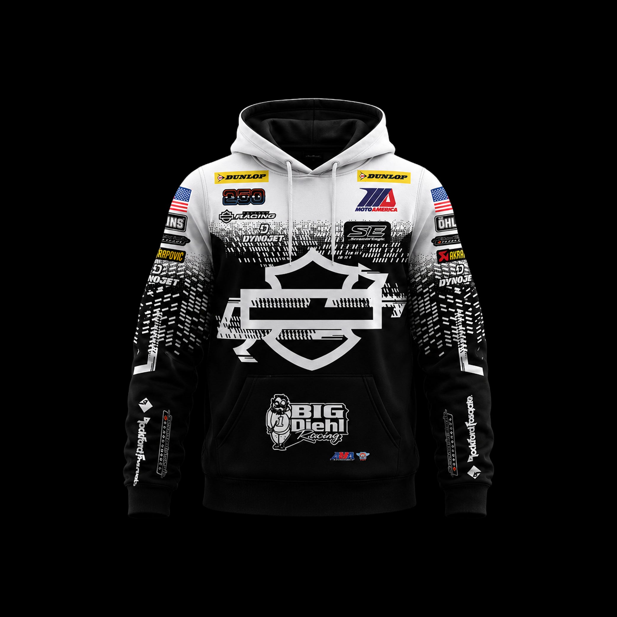 James Rispoli x HDFR White USA Team Hoodie - PREORDER