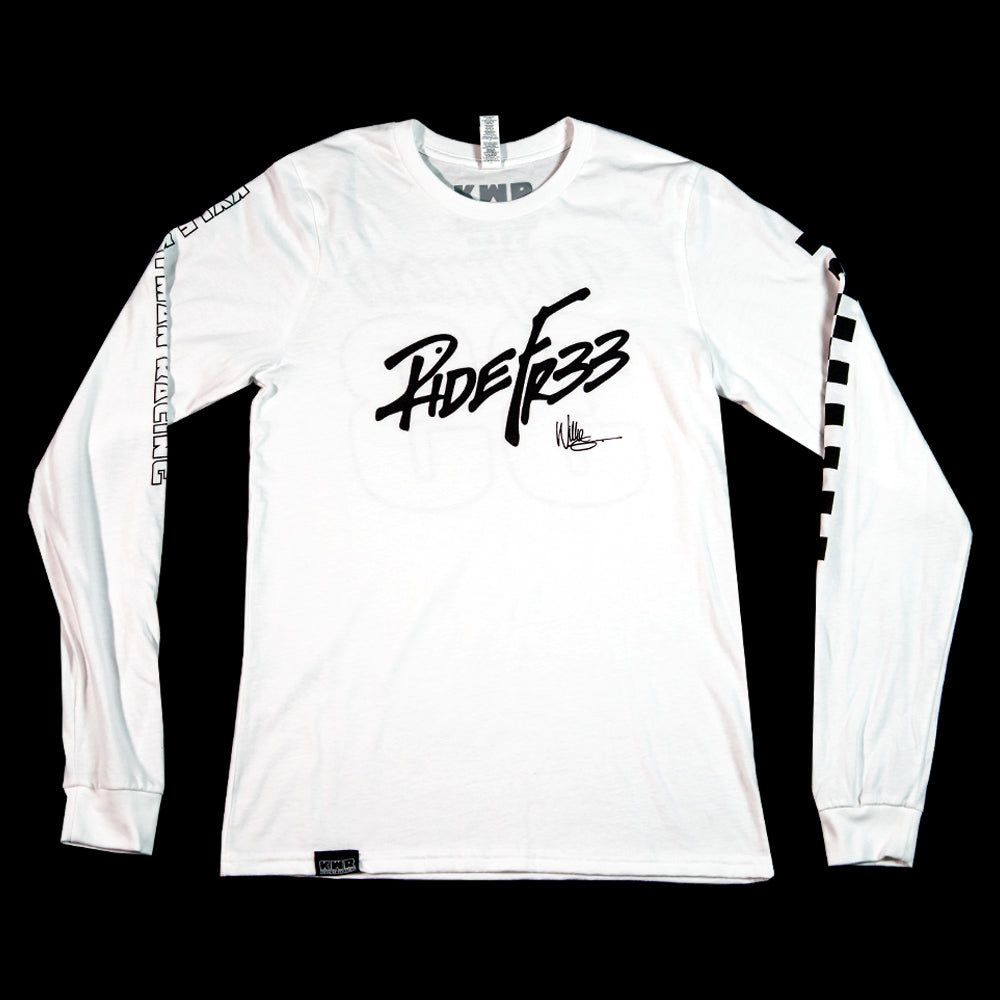 RIDE FR33 - White Long Sleeve Tee