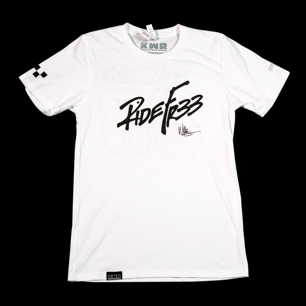 RIDE FR33 - White Short Sleeve Tee-1