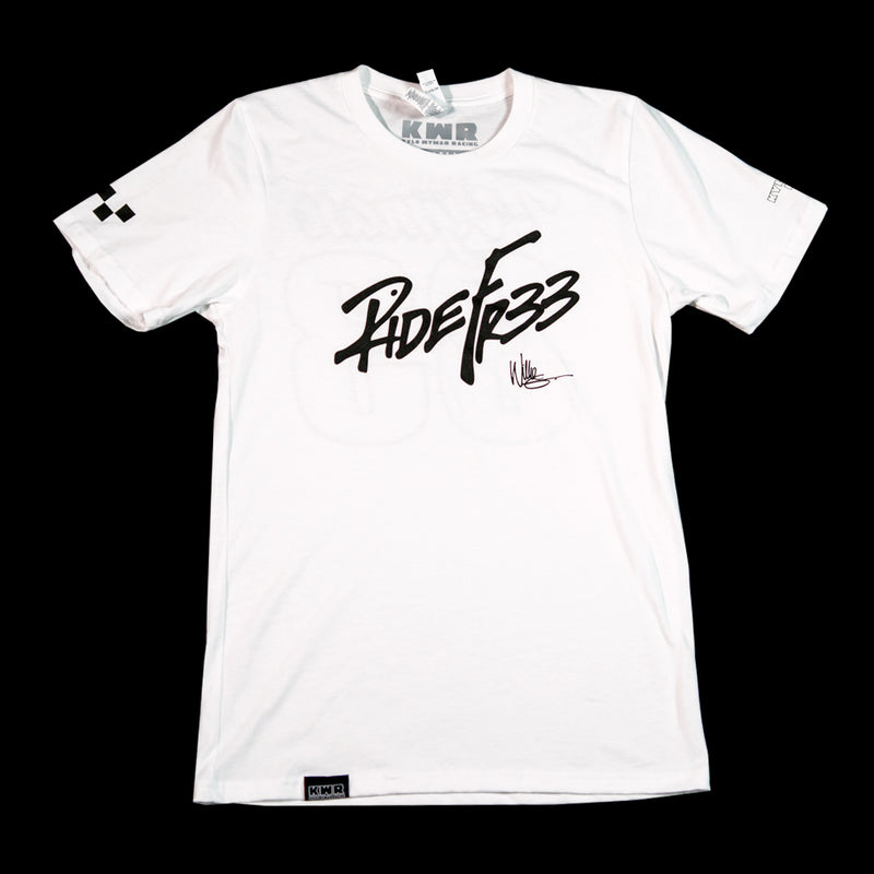 RIDE FR33 - White Short Sleeve Tee-1