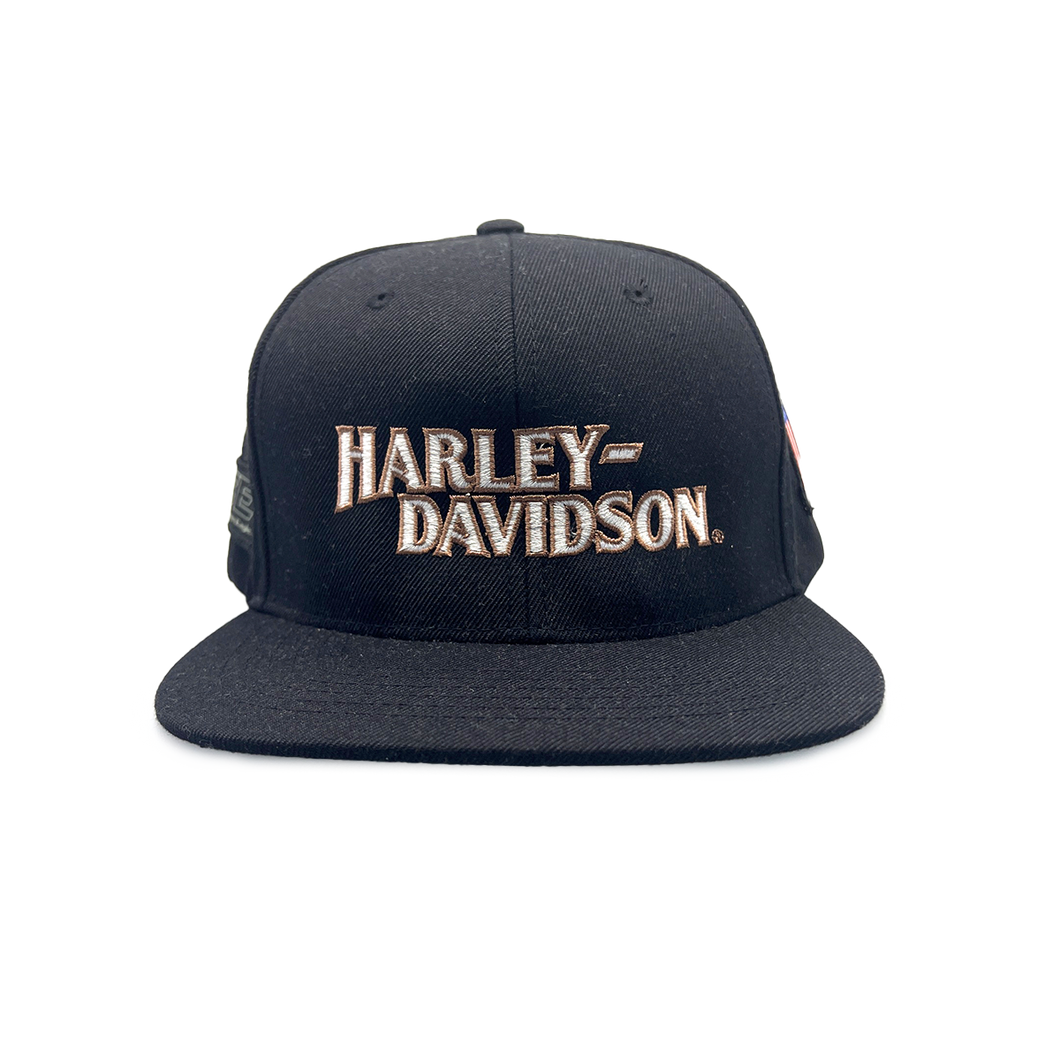 2022 Harley Davidson #1 Black Snapback